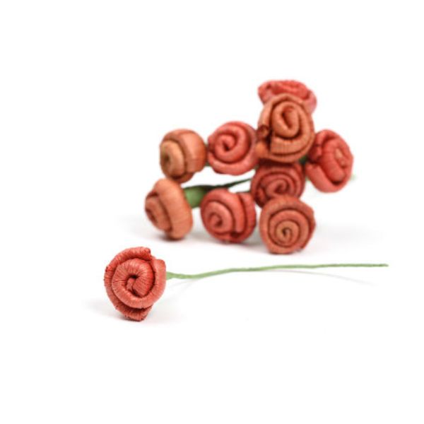 Kit 10 fiorellini Corn Rose in foglia di mais
