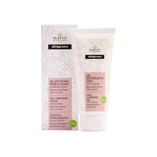 Gel detergente viso esfoliante ibisco - bio | 100 ml