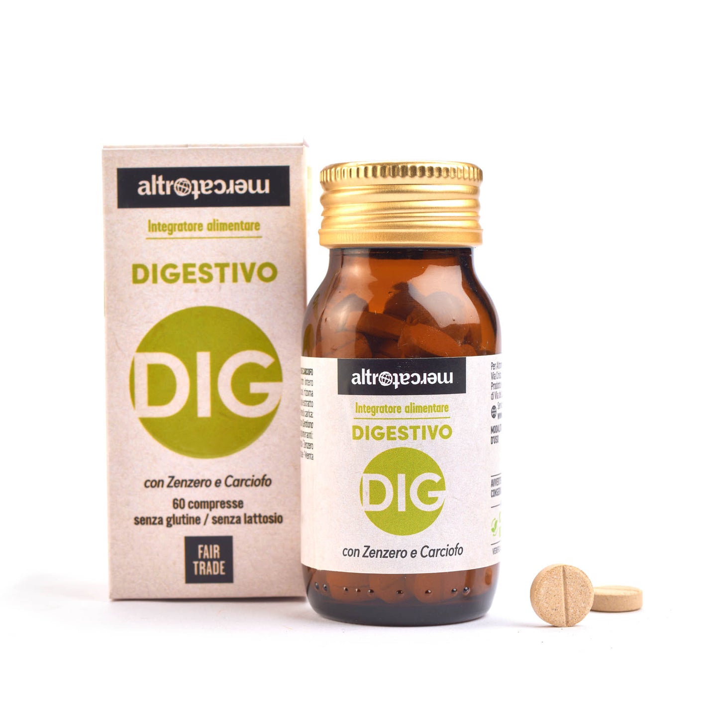 Set 6 pezzi di Digestivo integratore compresse | 60 cp - 42 g cad