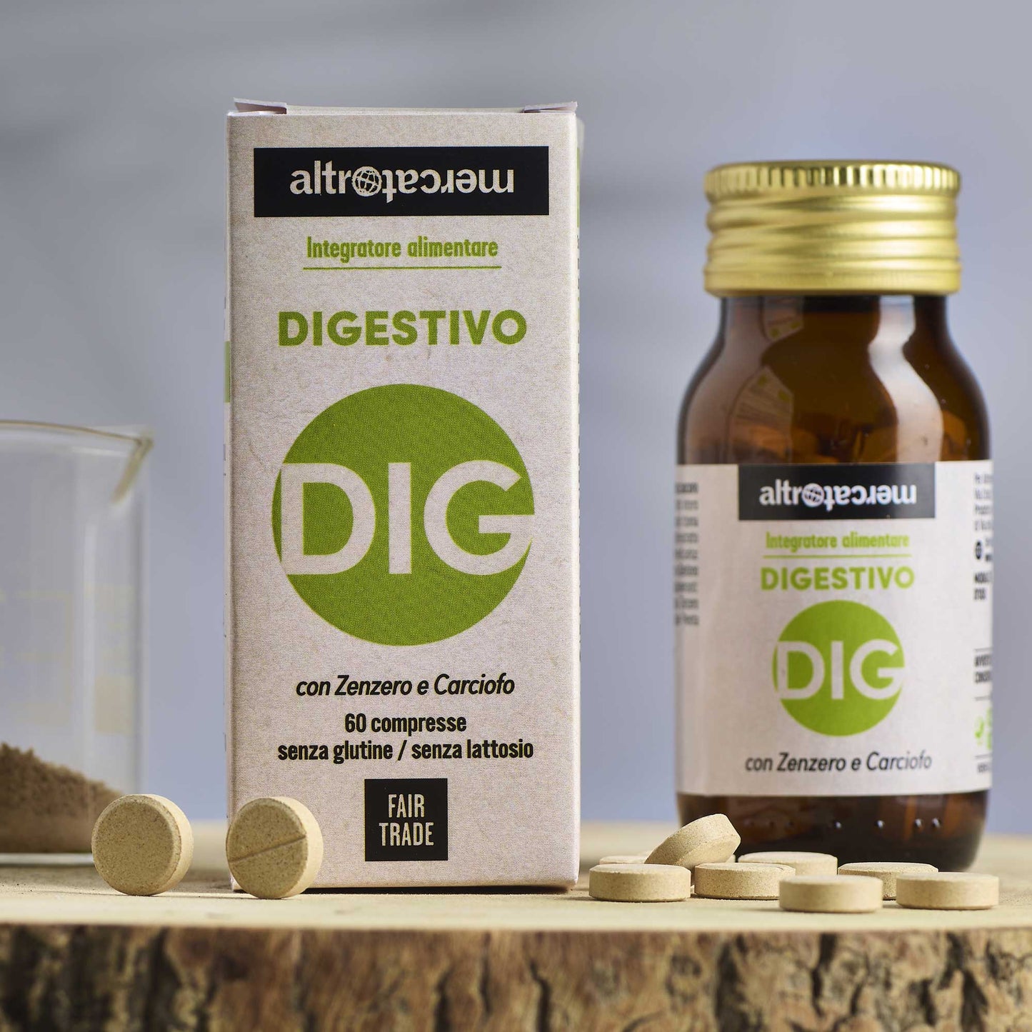 Set 6 pezzi di Digestivo integratore compresse | 60 cp - 42 g cad