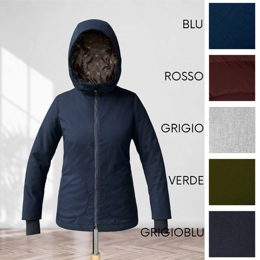 Parka termico corto donna