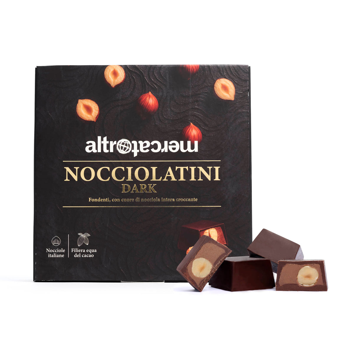 Nocciolatini Dark cioccolatini fondenti alla nocciola | 250 g