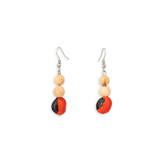 Orecchini Alma seme e palo santo