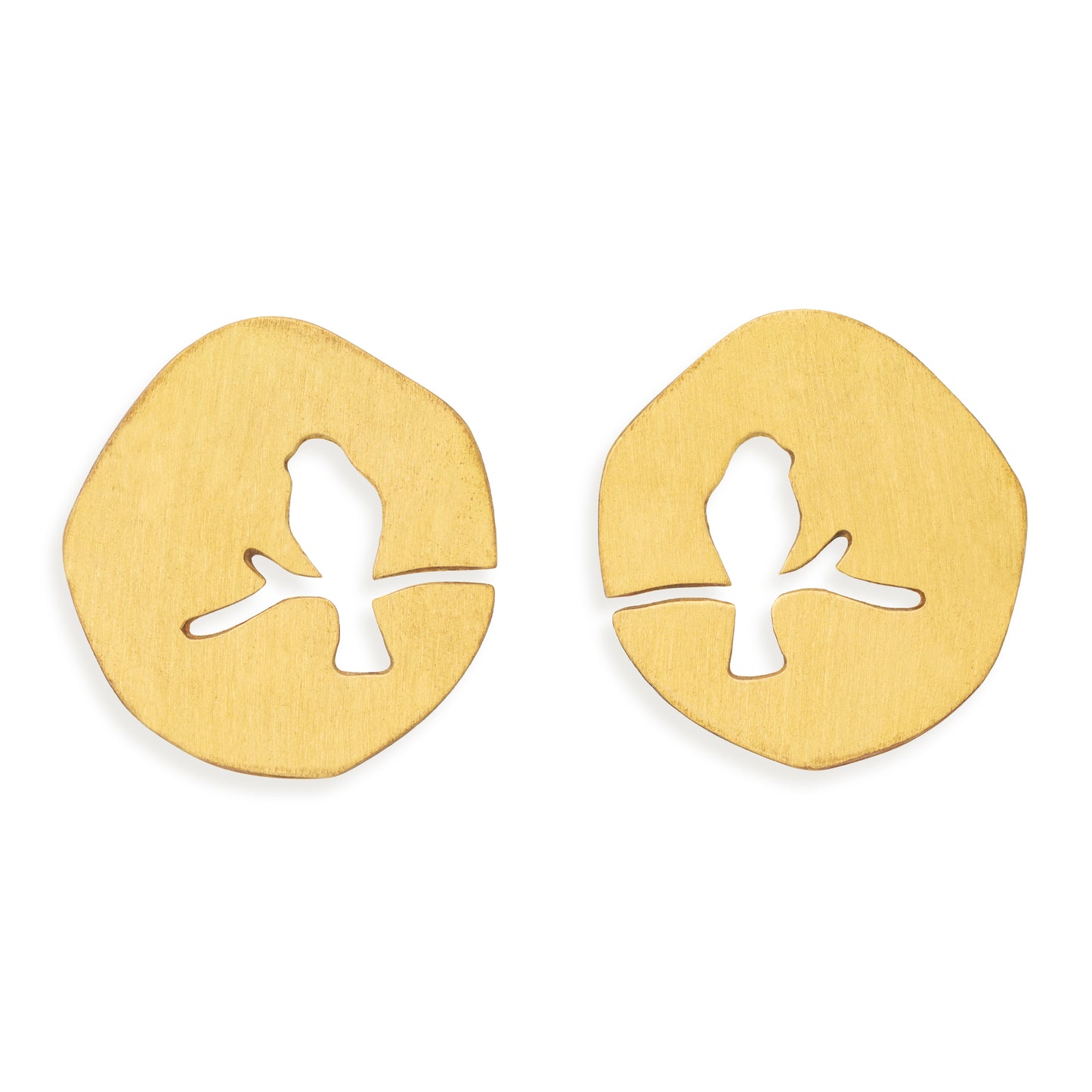 Orecchini Bird ottone