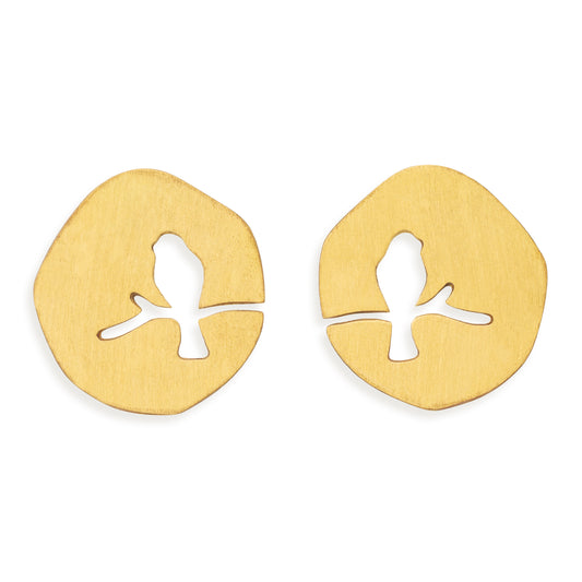 Orecchini Bird ottone
