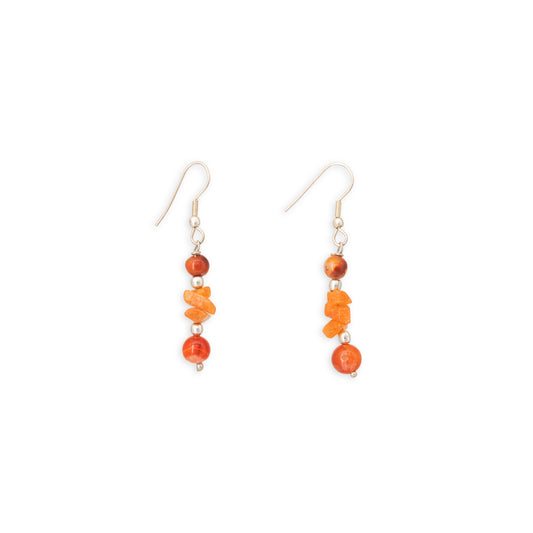 Orecchini Summer corniola