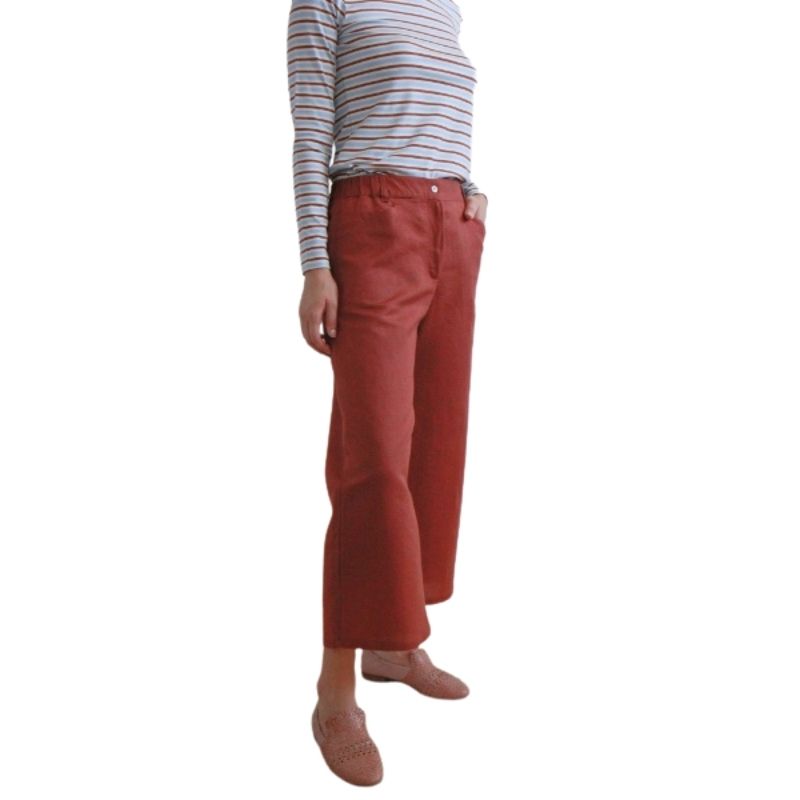 Pantalone Vite lino e cotone