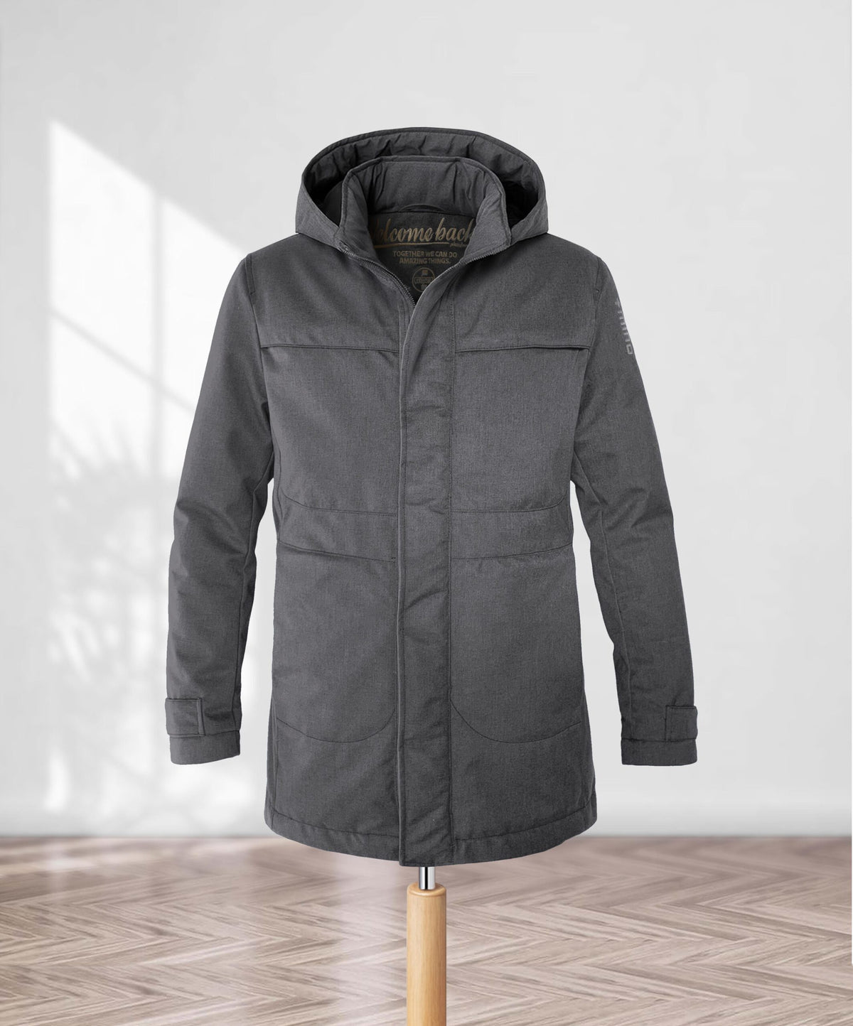 Parka termico lungo uomo