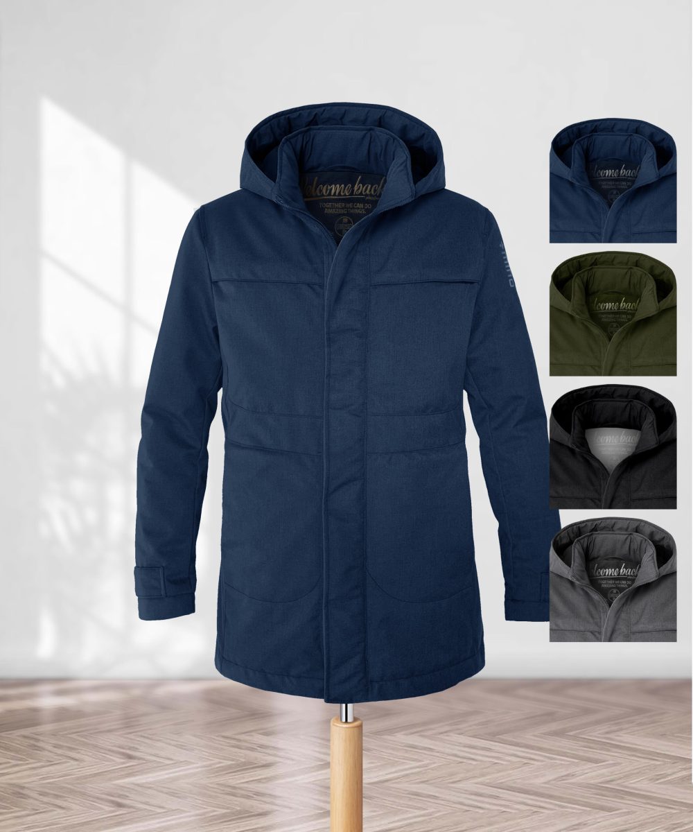 Parka termico lungo uomo