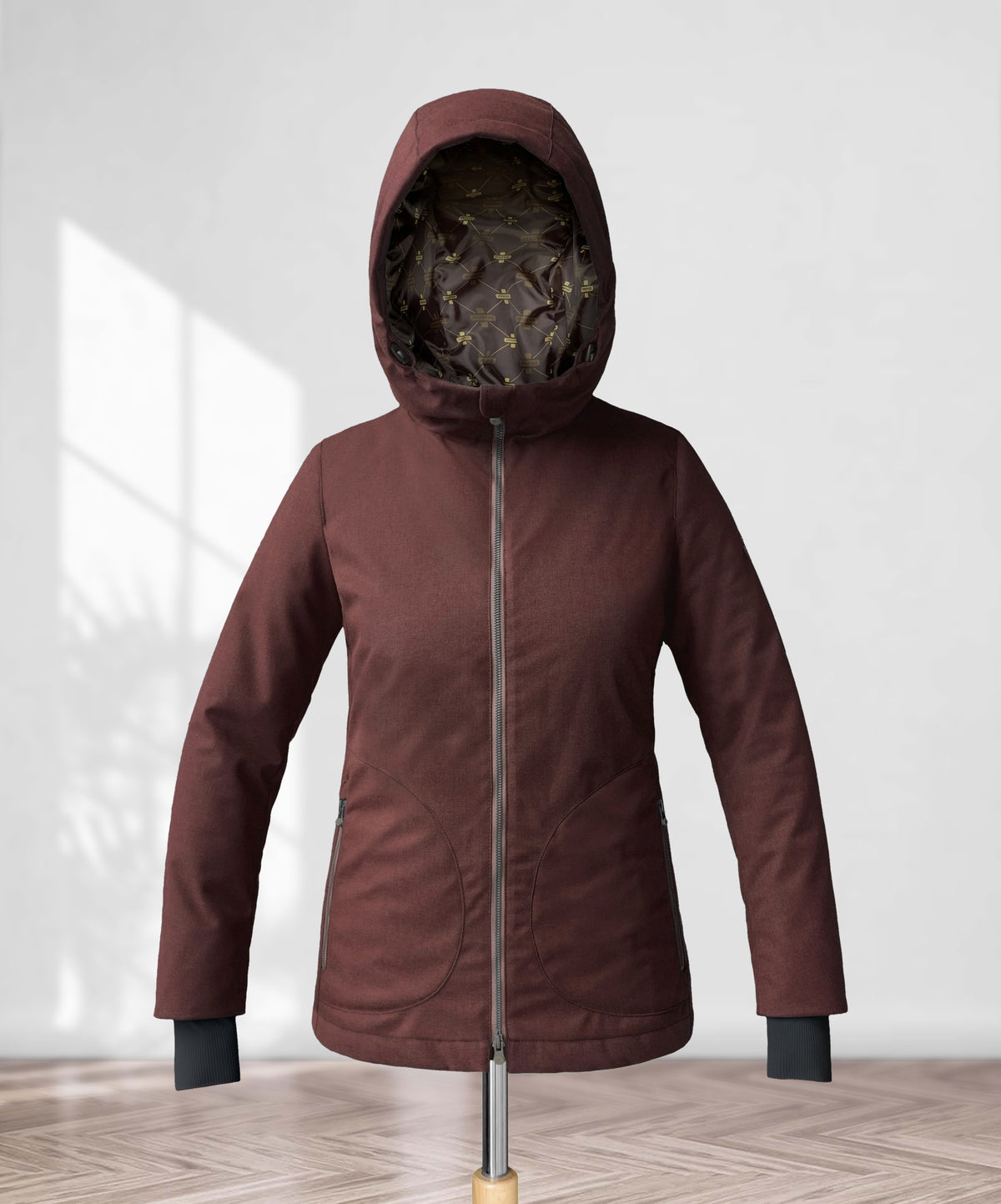 Parka termico corto donna