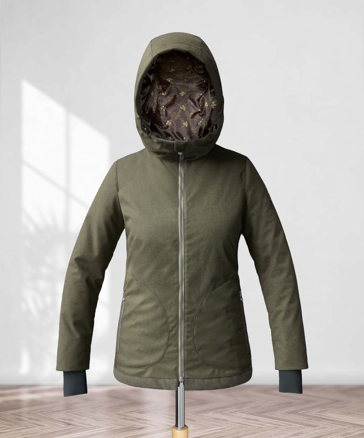 Parka termico corto donna