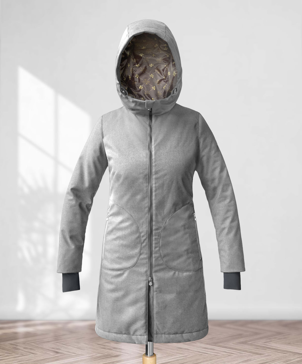 Parka termico lungo donna