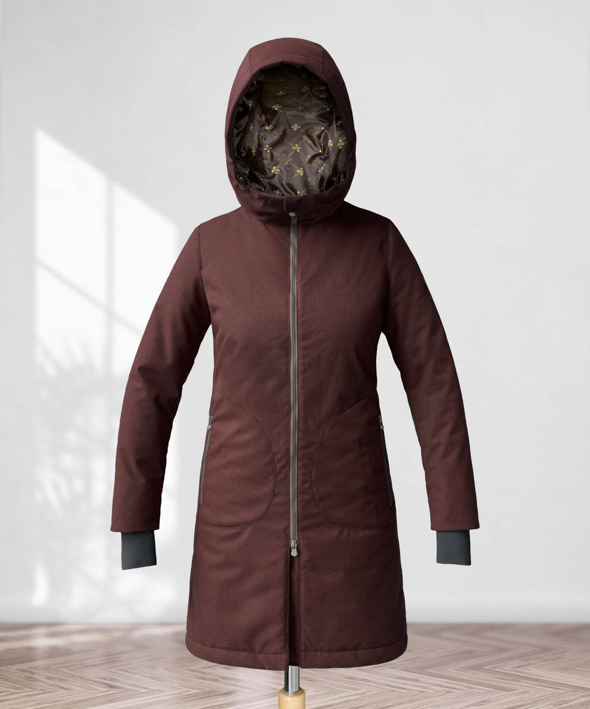 Parka termico lungo donna