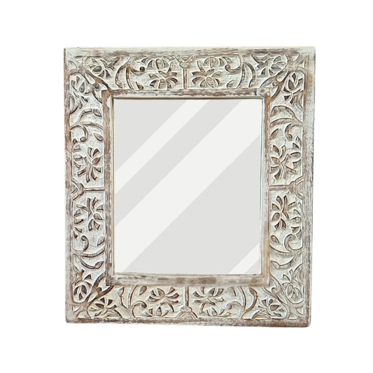 Specchio Flowers legno