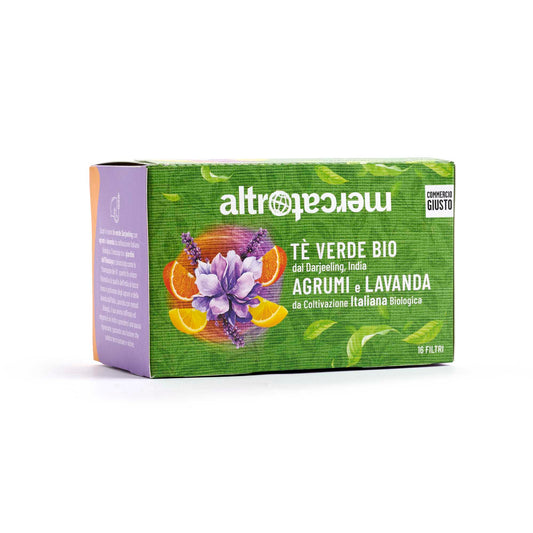 Tè verde Darjeeling agrumi e lavanda - bio | 16 filtri