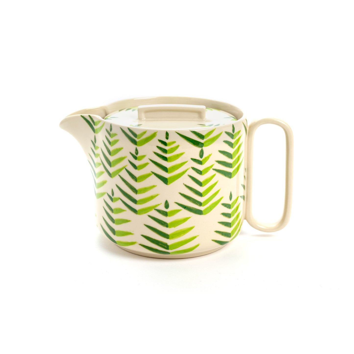Teiera Foglie Verdi ceramica