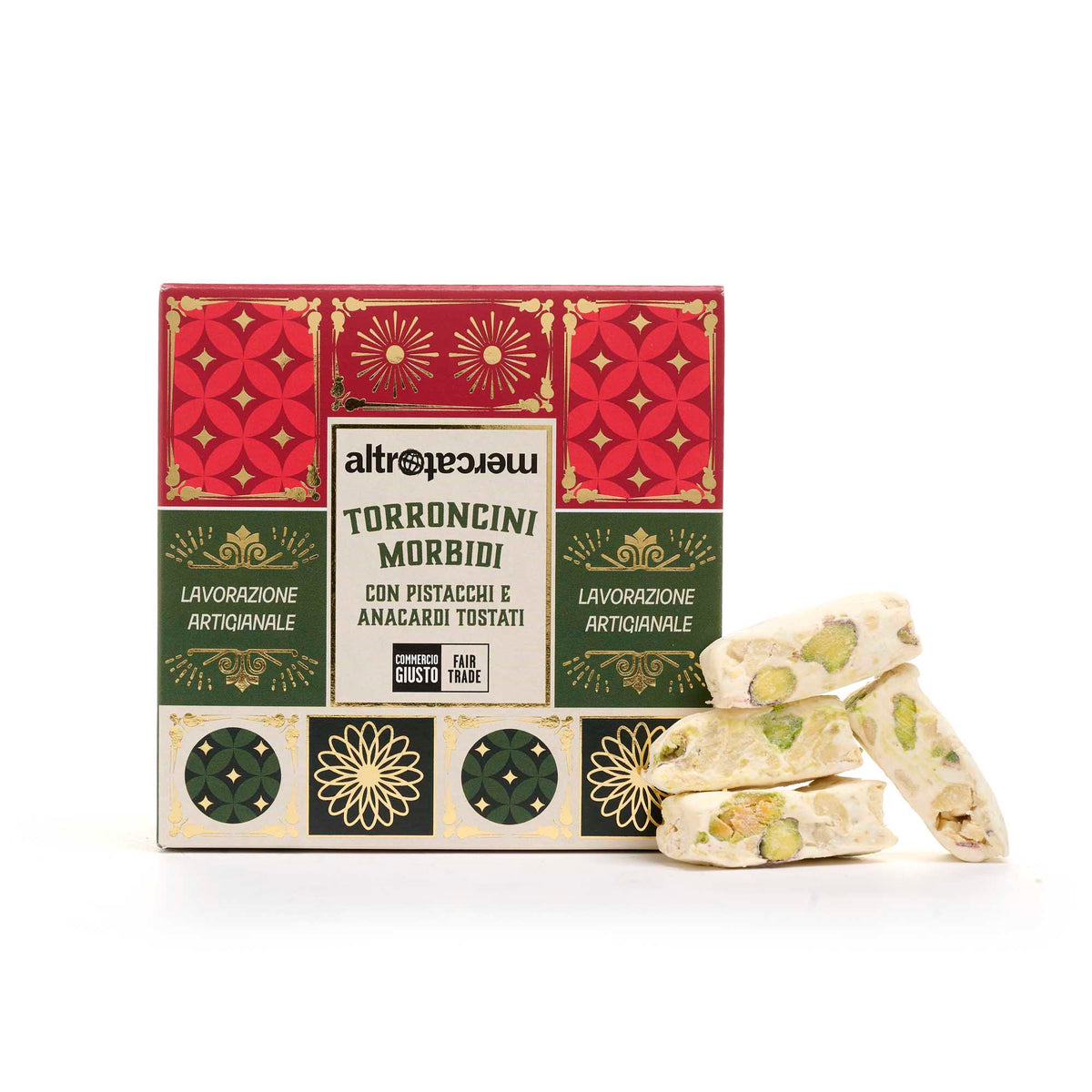 Torroncini morbidi pistacchi e anacardi | 120 gr