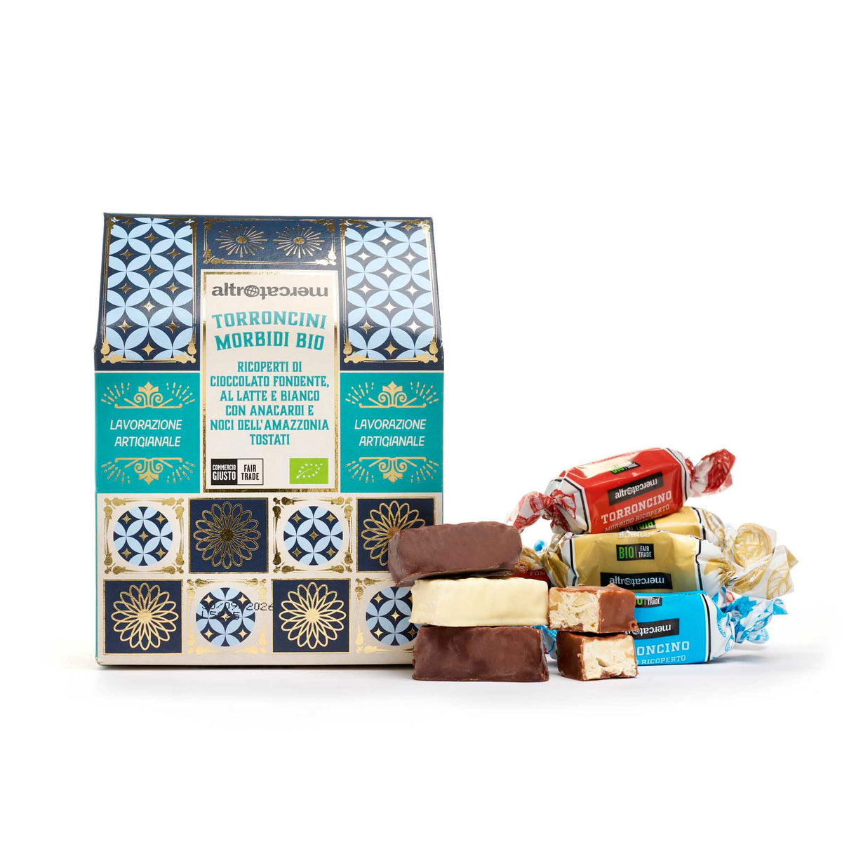 Torroncini morbidi ricoperti - bio | 180 gr.