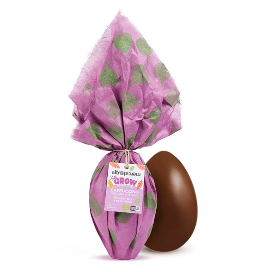 Uovo di cioccolato al cappuccino GROW - bio | 350 g