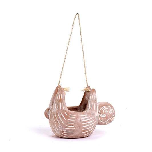 Vaso appendibile Bradipo terracotta