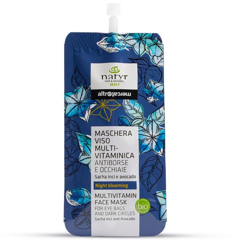 Maschera viso multi vitaminica anti borse e occhiaie - bio | 20 ml