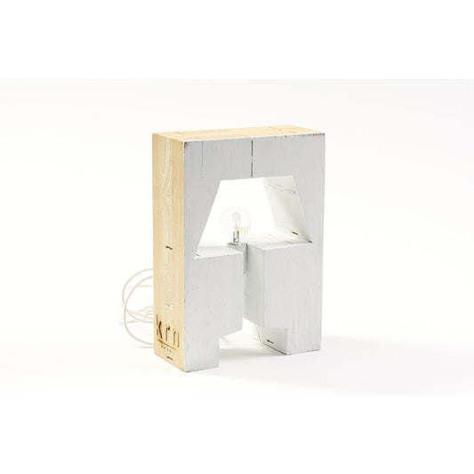 Lampada da tavolo Pallet legno