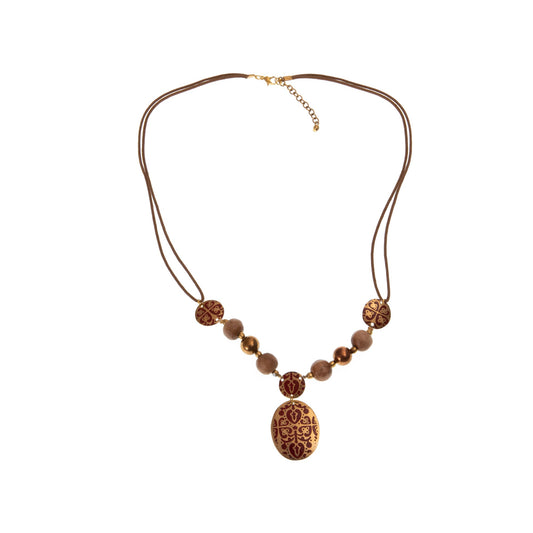Collana Broccato ottone