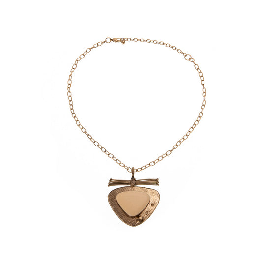 Collana Ecate ottone e resina