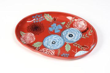 Piatto da portata ovale Giardino ceramica