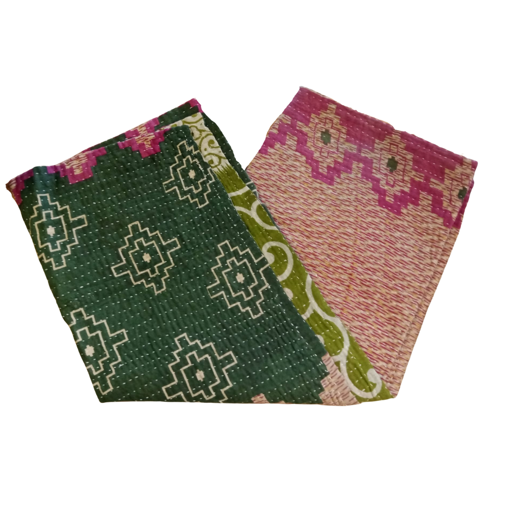 Runner in sari