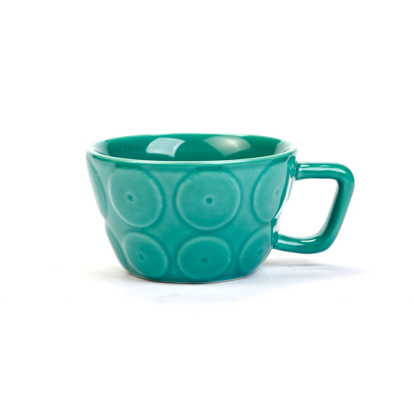 Tazza larga Echini ceramica acquamarina