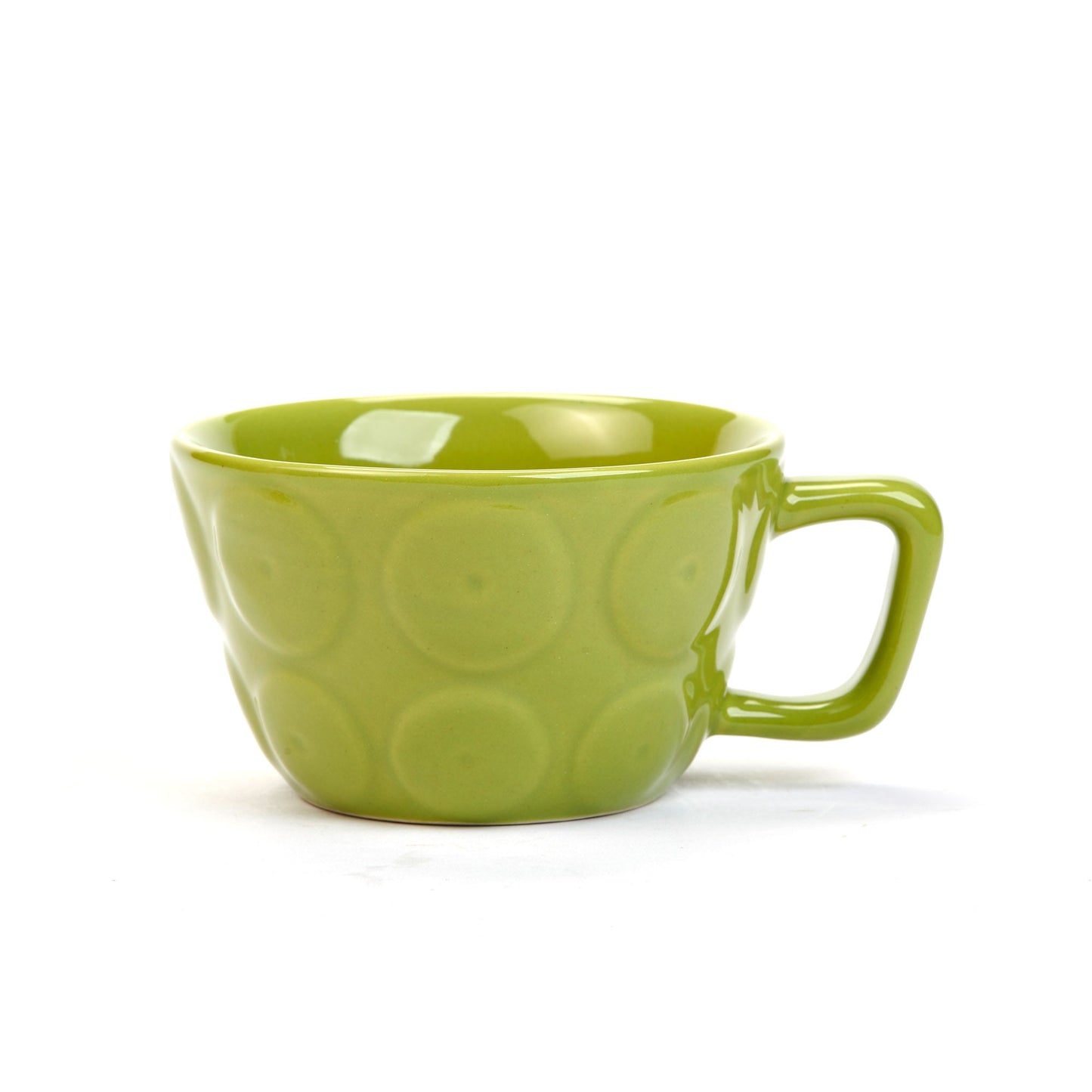Tazza larga Echini ceramica verde acido