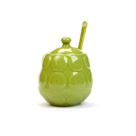 Zuccheriera Echini ceramica verde acido