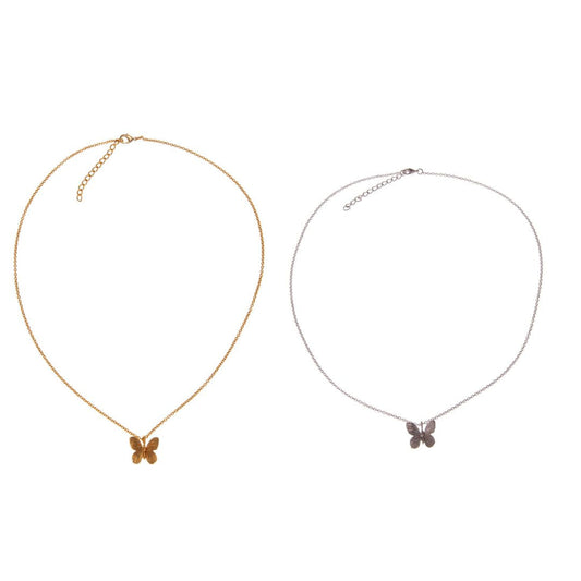 Collana Butterfly ottone