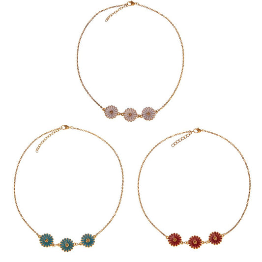 Collana Daisy ottone