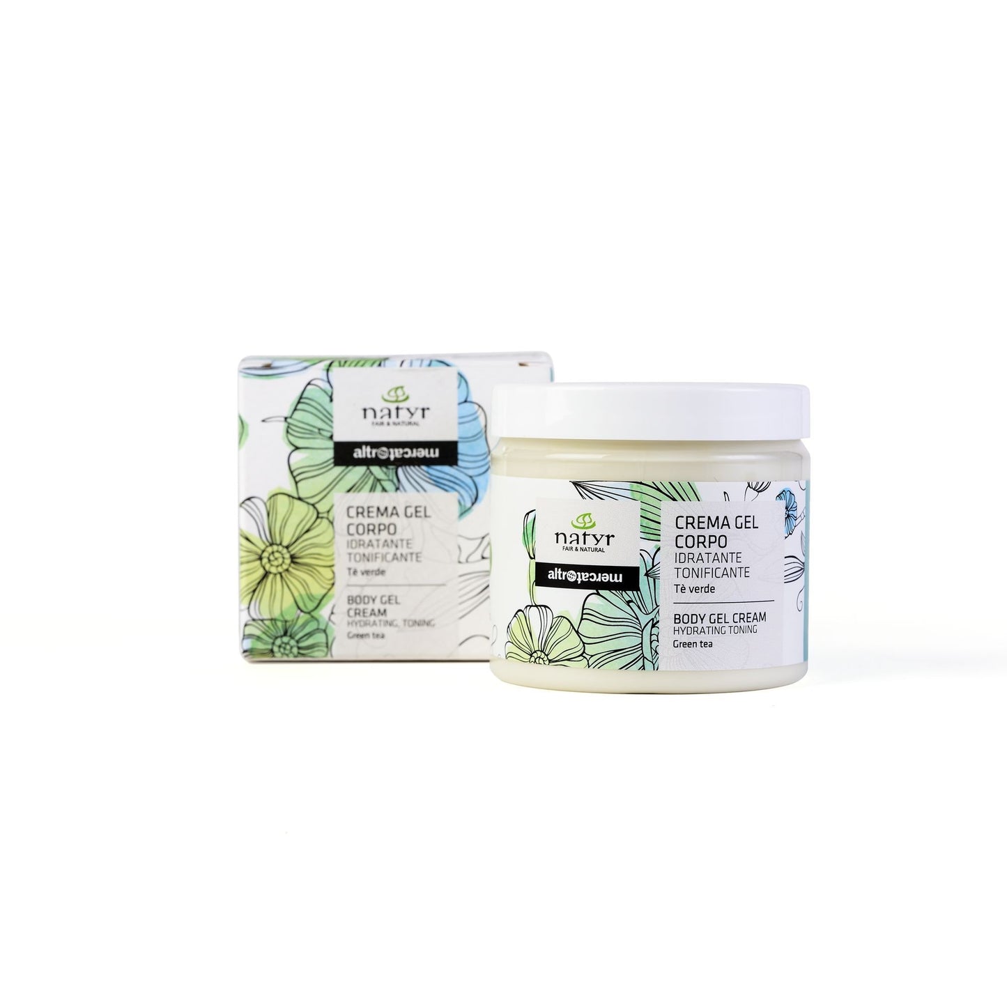 Crema gel corpo idratante tonificante Tè verde - bio | 200 ml