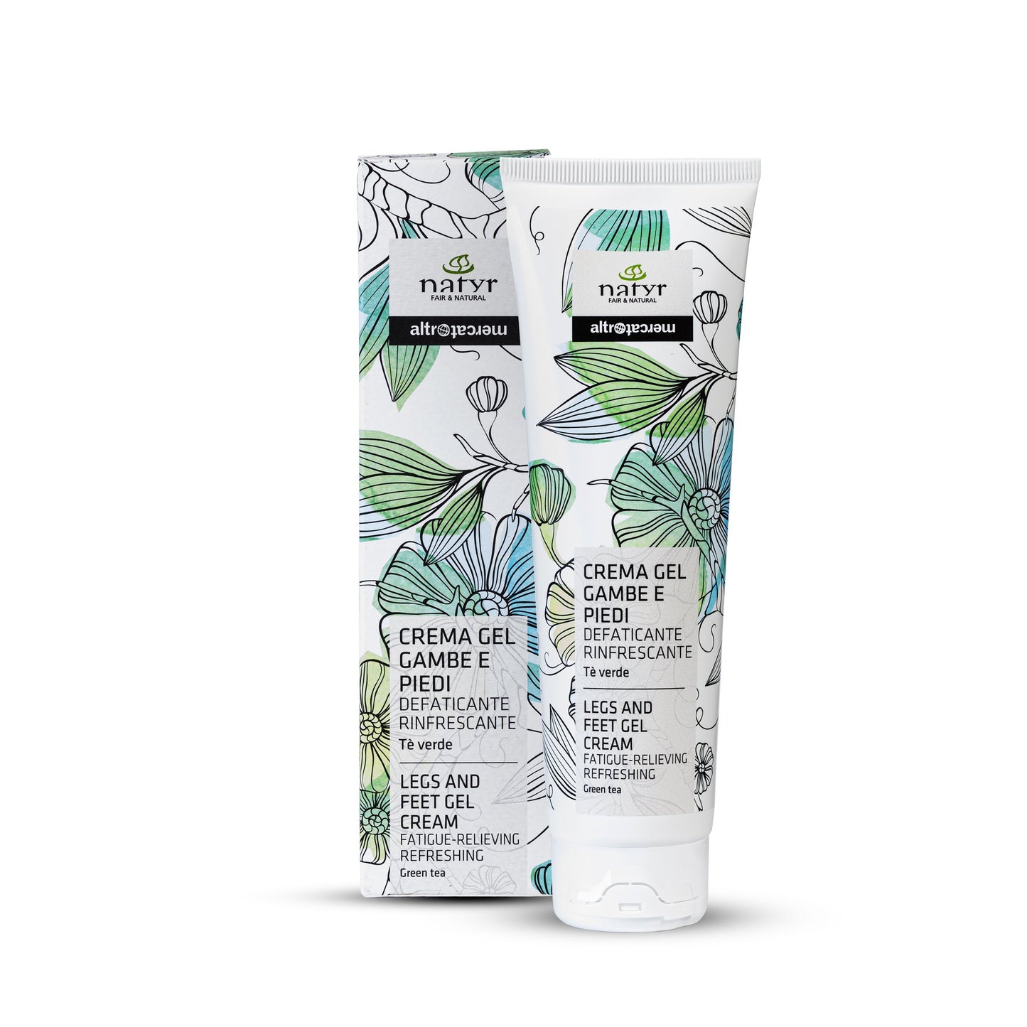 Crema gel gambe e piedi defaticante rinfrescante tè verde - bio | 200ml