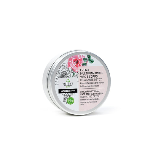 Crema multifunzionale viso e corpo detox rosa di damasco - bio | 150 ml