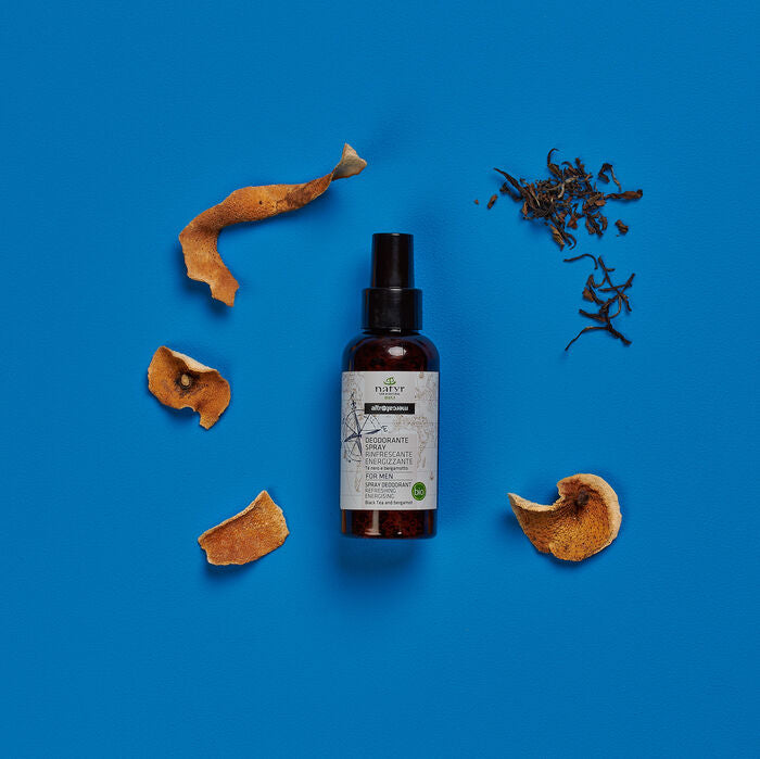 Deodorante spray rinfrescante energizzante tè nero e bergamotto - bio | 100 ml