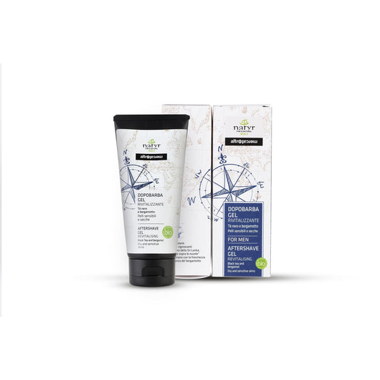Dopobarba gel rivitalizzante Tè nero e bergamotto - bio | 100 ml