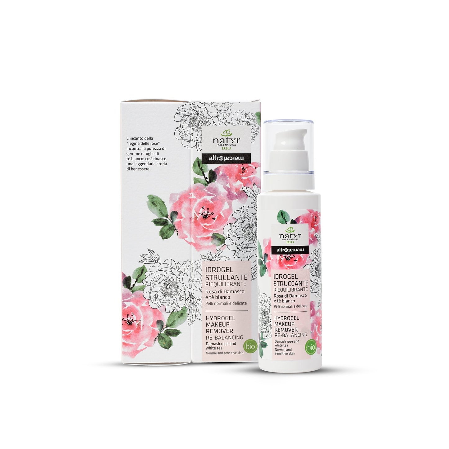Gel struccante riequilibrante rosa di damasco - bio | 150 ml
