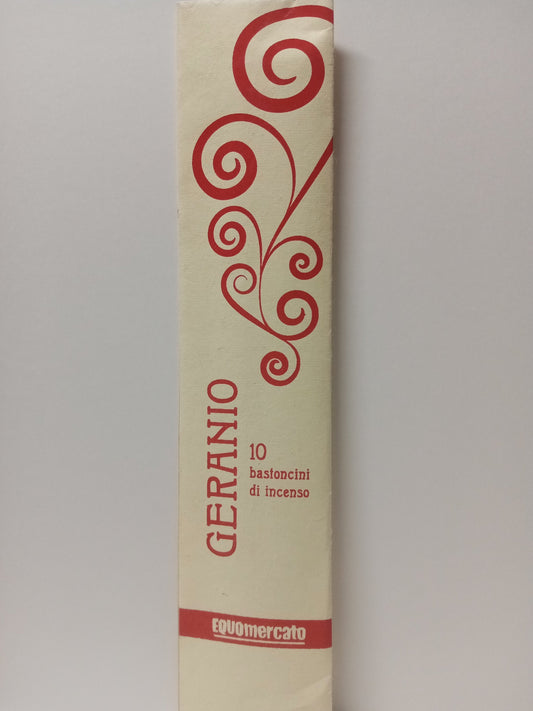 Incenso naturale geranio | 10 bastoncini