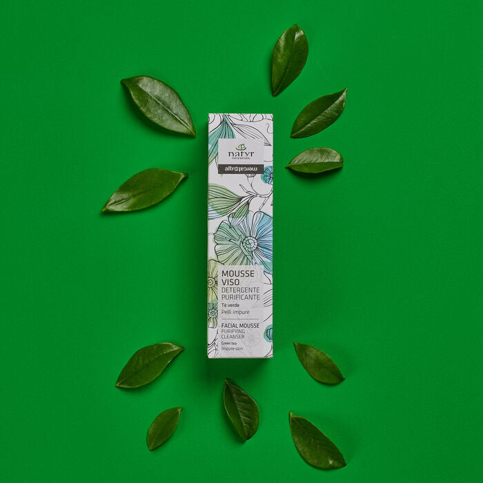 Mousse viso detergente purificante Tè verde | 150 ml