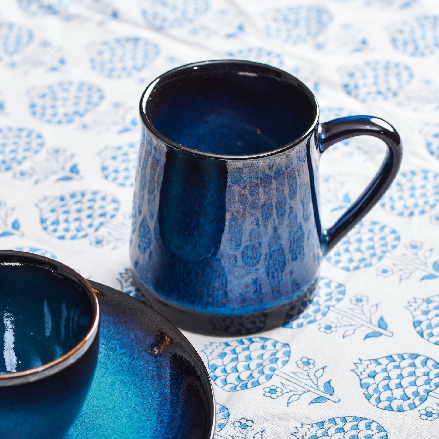 Mug bombata Cobalto ceramica