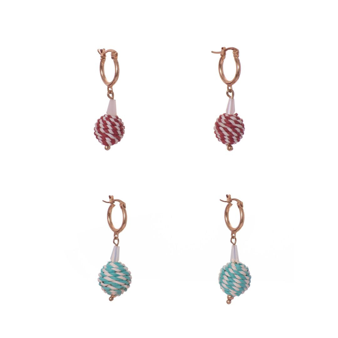 Orecchini Lady ottone e carta