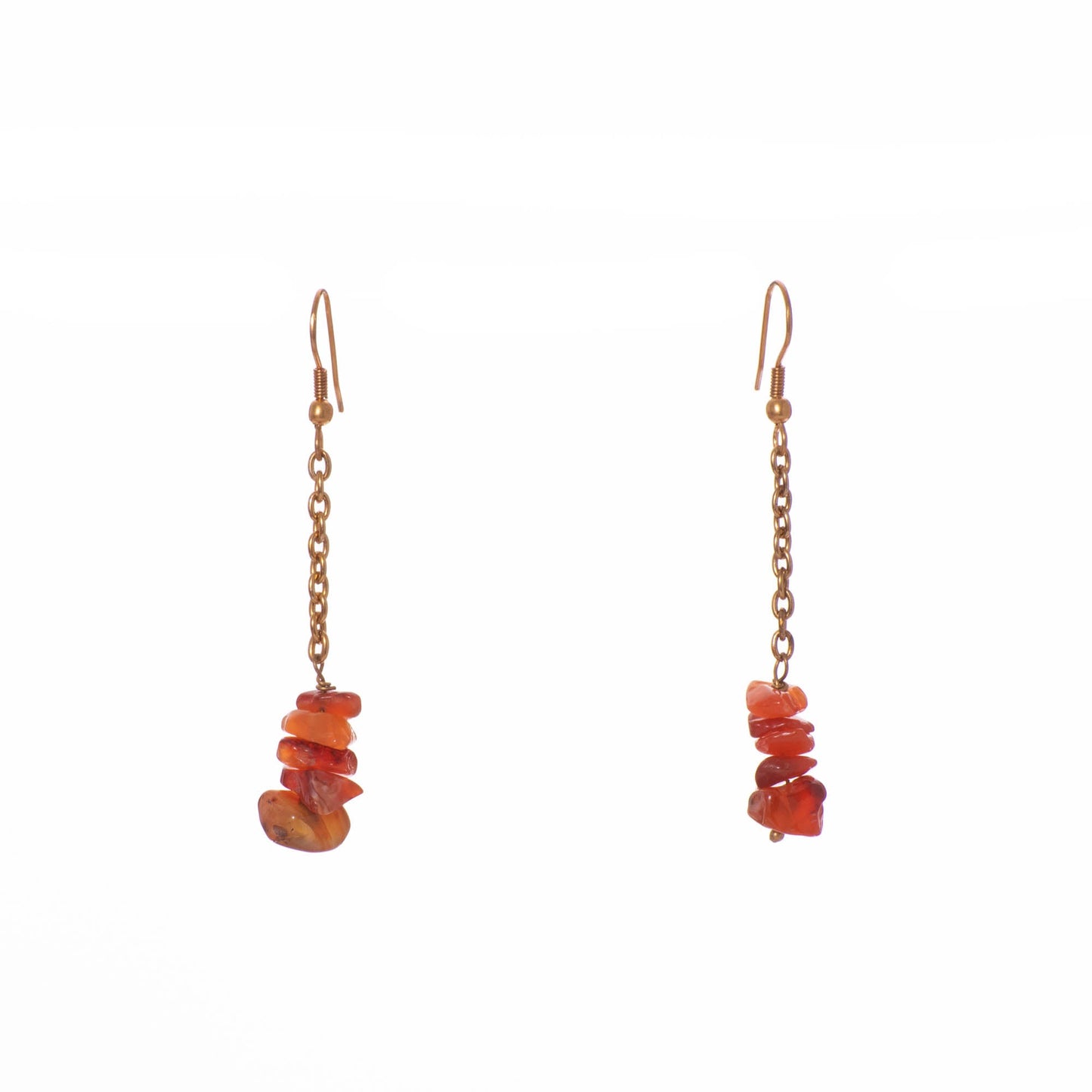 Orecchini Rugiada ottone e pietre