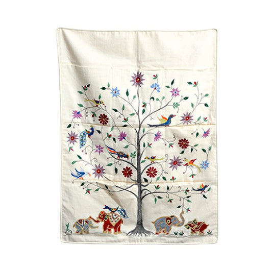 Pannello Albero della Vita cotone con tasche