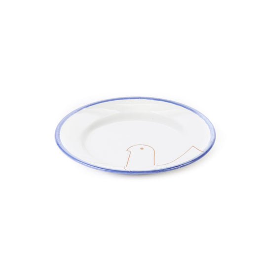 Piatto frutta Pavoncelle ceramica