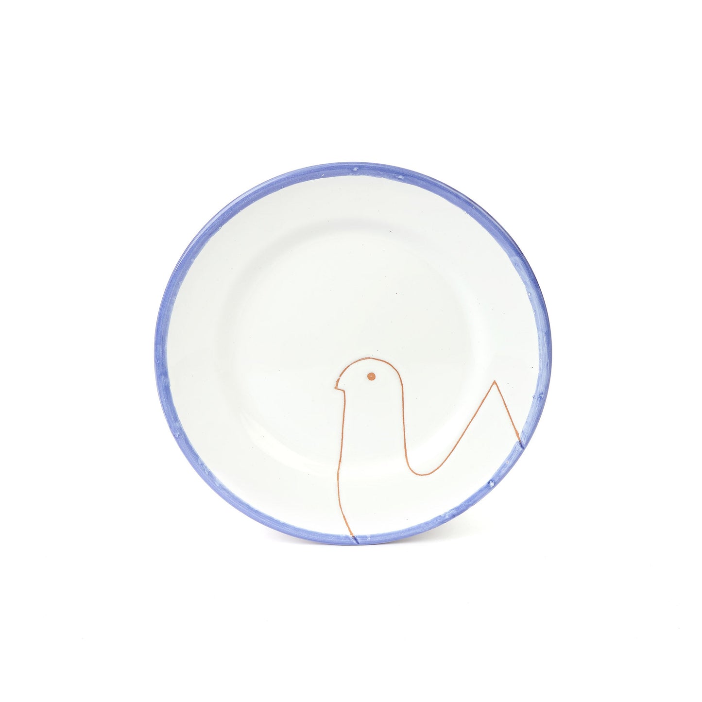 Piatto frutta Pavoncelle ceramica