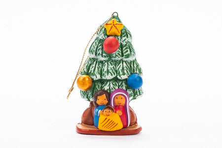 Presepe albero festoso terracotta